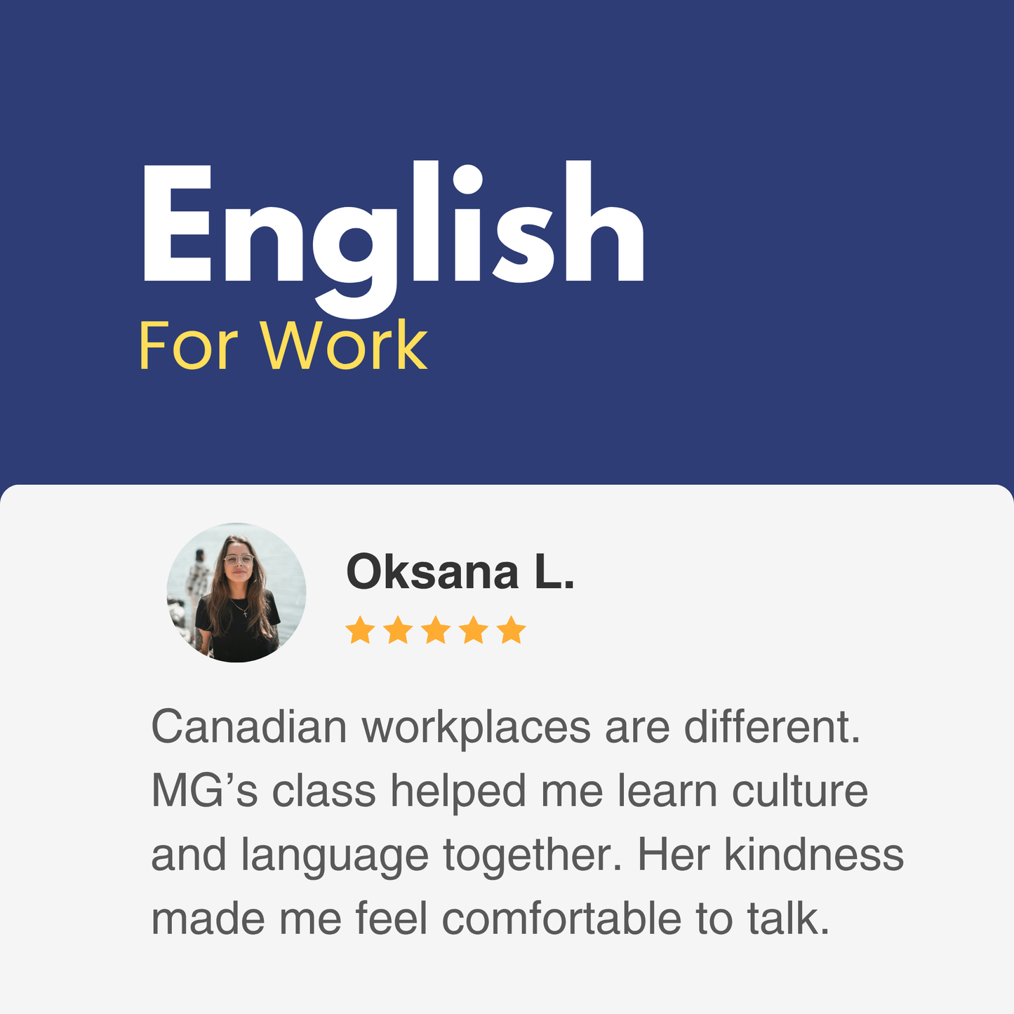 English for Work PART 2 - Nov 2025 - Tues - 5pm MDT